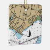 Bellport NY Chart Keramisch Ornament (Rechts)