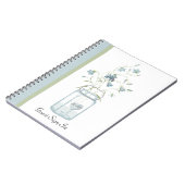 Bells bleues dans un carnet d'invité de mariage de (Côté gauche)