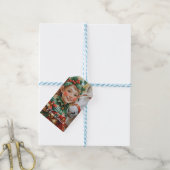 Bells Holly en Paard Kerst Elf Cadeaulabel (Met Touw)