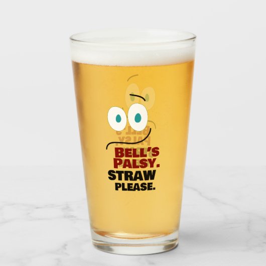 Bell's Palsy — Straw alsjeblieft — Glas (Voorkant gevuld)