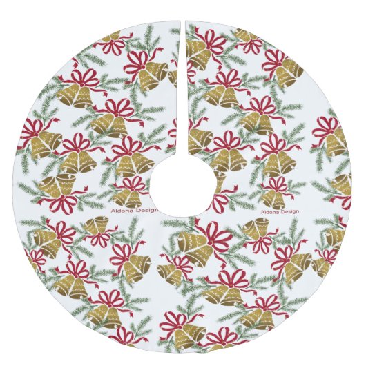 Bells Pattern kerstboomrok Kerstboom Rok (Voorkant)