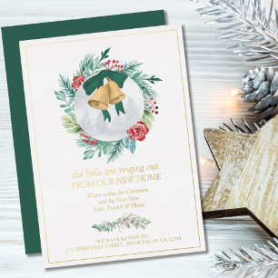 Bells Ring Out Kerstmis Wreater New Home Folie H Folie Feestdagenkaart