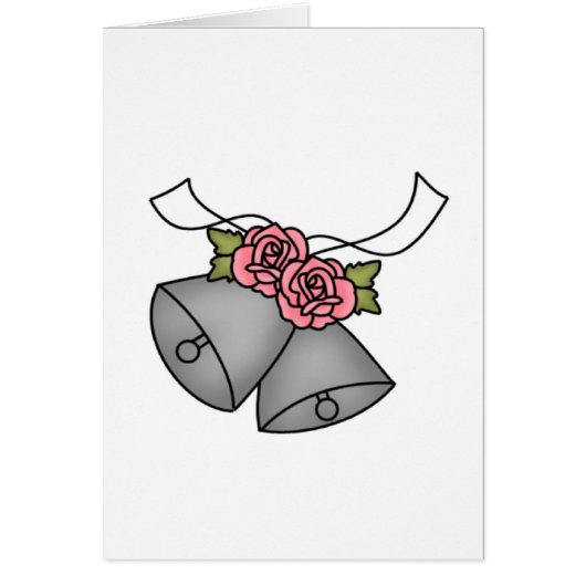 Bells roze Roses-kaarten (Voorkant)