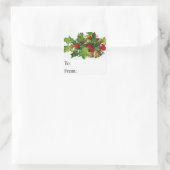 Bells vintage et étiquette cadeau Holly (Sac)