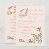 Bells Wedding Invitting Kaart (Voorkant / Achterkant)