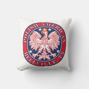 Bellville Texas Poolse Amerikaanse adelaar Kussen