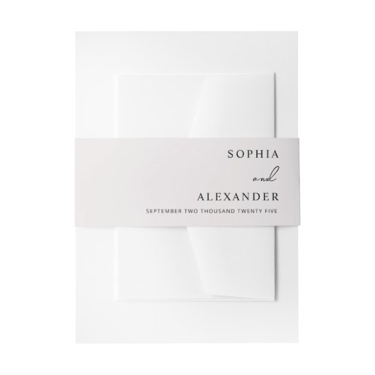 Belly Band Uitnodigingen Wikkel (Voorkant Voorbeeld)