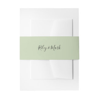 Belly Band Wedding Suite Invitation Wrap E705 Uitnodigingen Wikkel