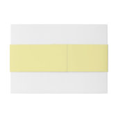 Belly Band Yellow Monogram Weddenschap Uitnodigingen Wikkel (Achterkant Voorbeeld)