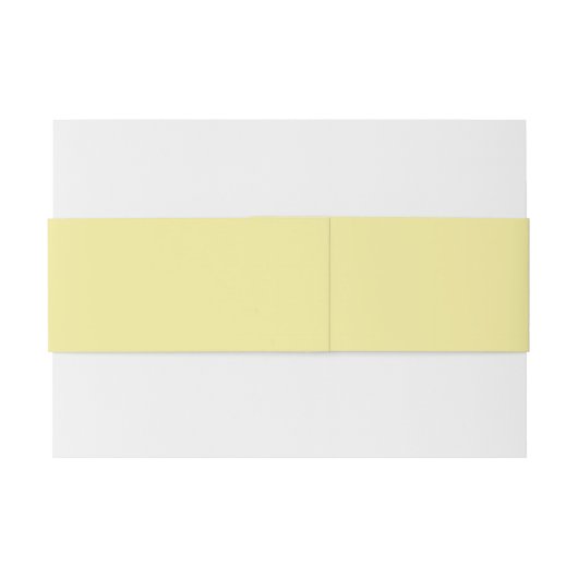 Belly Band Yellow Monogram Weddenschap Uitnodigingen Wikkel (Achterkant Voorbeeld)