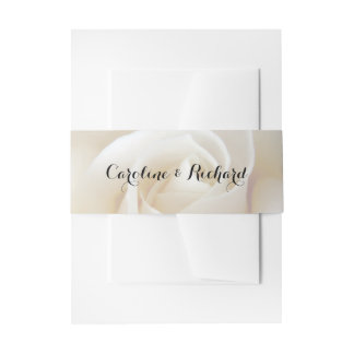 Belly Bands Floral Wedding Uitnodigingen Wikkel