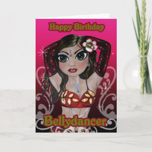 Belly Dance Birthday Card Kaart