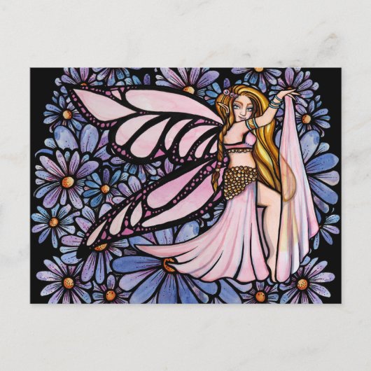 Belly Dance Fairy Art Belly Dancing Fairies Briefkaart (Voorkant)