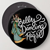 Belly Dance RAQS Fun Belly Dancing Ronde Button 6,0 Cm (Voorkant /achterkant)