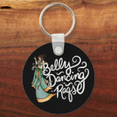 Belly Dance RAQS Fun Belly Dansende Art Sleutelhanger (Voorkant)