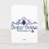 Belly Dance Verjaardag Kaart (Achterkant)