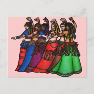 Belly Dancer art Briefkaart