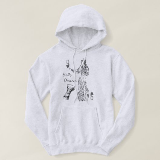 Belly Dancer Basic Hooded Sweatshirt (Design voorkant)