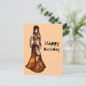 Belly Dancer Birthday Cards Briefkaart (Staand voorkant)