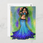 Belly Dancer Birthday-kaarten Briefkaart (Voorkant / Achterkant)