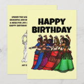 Belly Dancer Birthday-kaarten Feestdagenkaart (Voorkant / Achterkant)