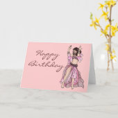 Belly Dancer Birthday-kaarten Kaart (Gele Bloem)