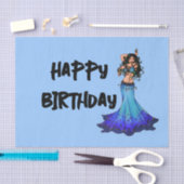 Belly Dancer Birthday-kaarten Tissuepapier (Craft)