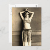 Belly Dancer Briefkaart (Voorkant / Achterkant)