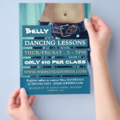 Belly Dancer, Dance Lesson Adverteren flyer (Hand)