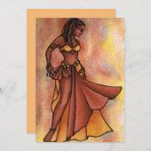 Belly Dancer Goddess Kaart (Voorkant / Achterkant)