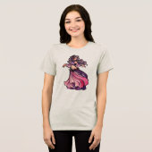 Belly Dancer Goddess Tri-Blend Shirt (Voorkant volledig)