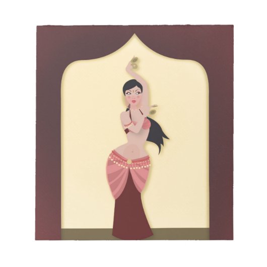 Belly Dancer Middle Eastern danser Notitieblok (Voorkant)