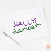 Belly Dancer Ovale Sticker (Envelop)