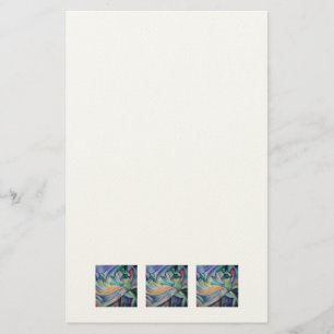 Belly Dancer uit het Midden-Oosten met parelvezel Briefpapier