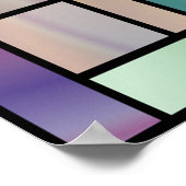 Belly Dancer uit het Midden-Oosten met parelvezel Poster (Hoek)