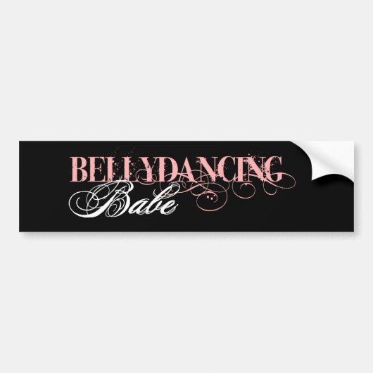 Belly Dancing Babe Bumpersticker (Voorkant)