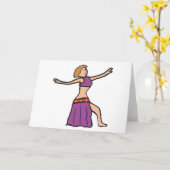 Belly Dancing Kaart (Gele Bloem)