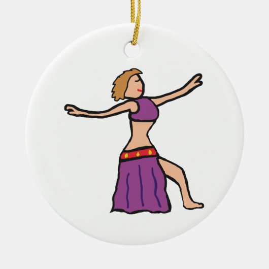 Belly Dancing Keramisch Ornament (Voorkant)