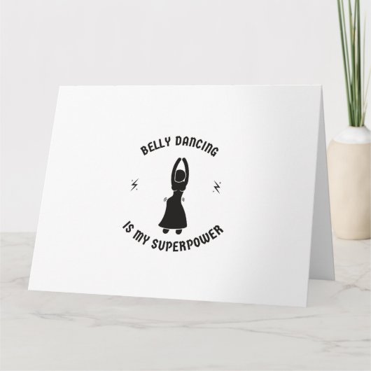 Belly dancing my superpower kaart (Voorkant)