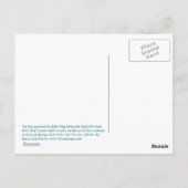 Belly Flop Postcard Briefkaart (Achterkant)