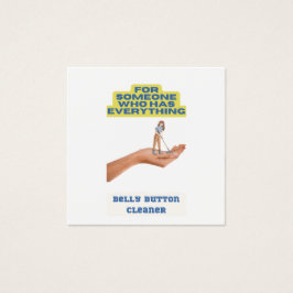 Belly-knoppenschoner, grapje cadeau, cadeau voor h vierkante visitekaartjes