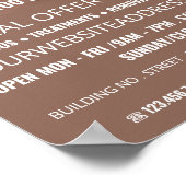 Belly Piercing, Tattoo & body Piercing Studio Poster (Hoek)