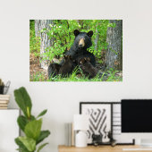 Belly Up Momma Beer and Twin Cubs Poster (Thuiskantoor)