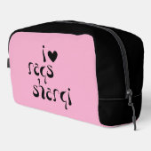 Bellydance "I Love Raqs Sharqi" Maquiller le sac (Coin droit)