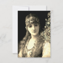 Bellydancer hafla boho zigeuner bruiloft kaart