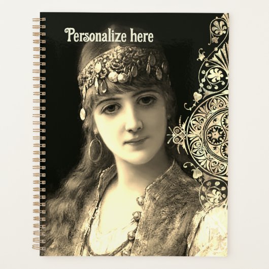 Bellydancer hafla boho zigeuner bruiloft planner (Voorkant)