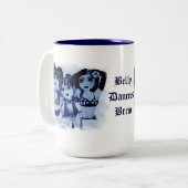 Bellydans danseres Brew Character Illustration Mok (Voorkant links)