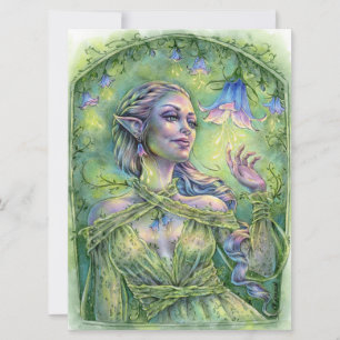 Bellz Art Kaart Fae Elf Magic Fantasy Forest Flowe