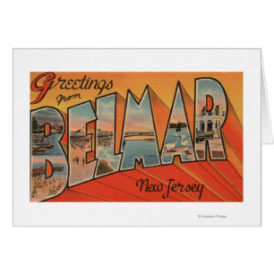 Belmar, New Jersey - Grote Letter-scènes