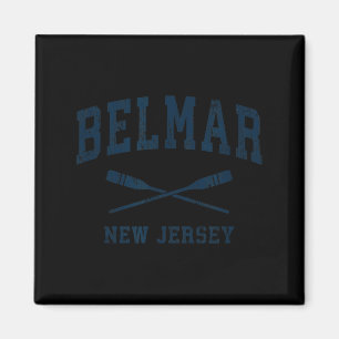 Belmar New Jersey Vintage Nauticale Peddels Sporte Magneet